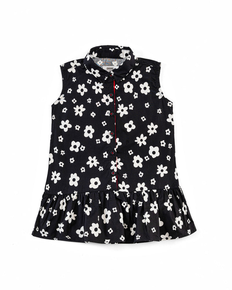 Girls Floral Gather Dress - Engine - Buy Now
