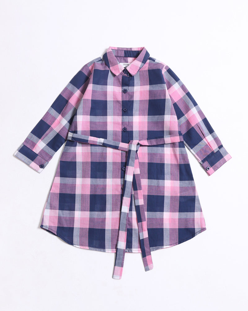 Girls Check Dress - Engine - Buy Now