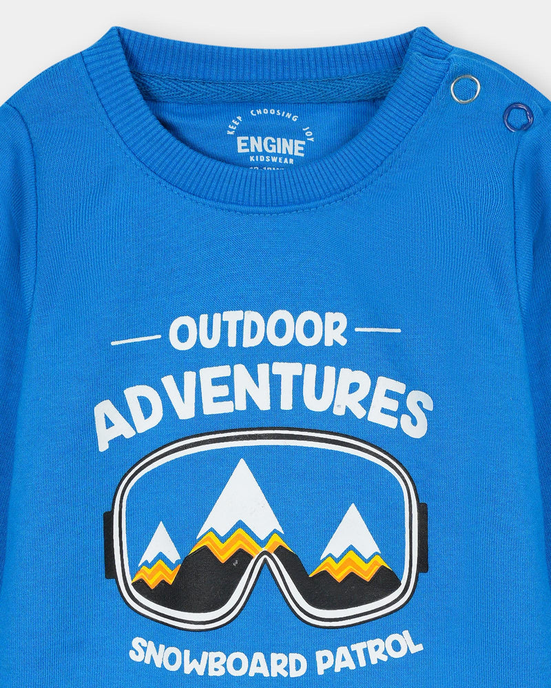 Boys Typography Sweatshirt - Engine - Buy Now