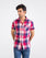 Men S/S Check Casual Shirt For MEN - ENGINE