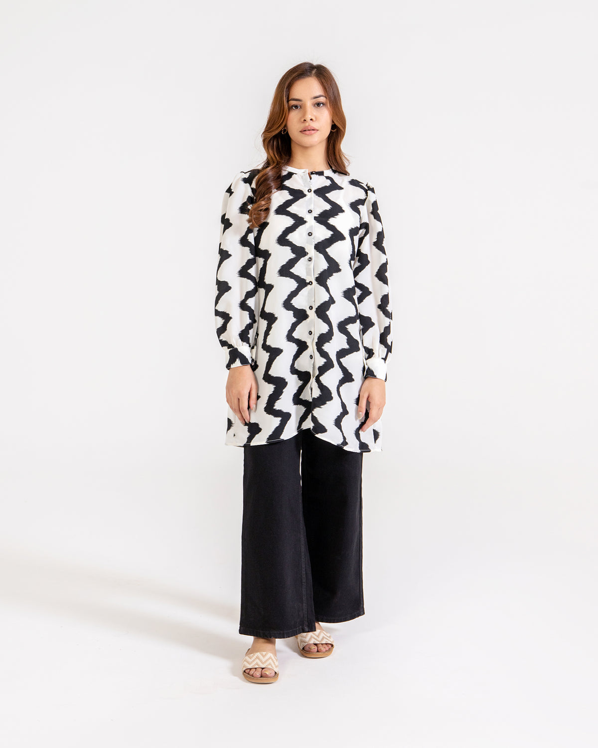 Women Printed Mid-Length Top - Engine - Buy Now