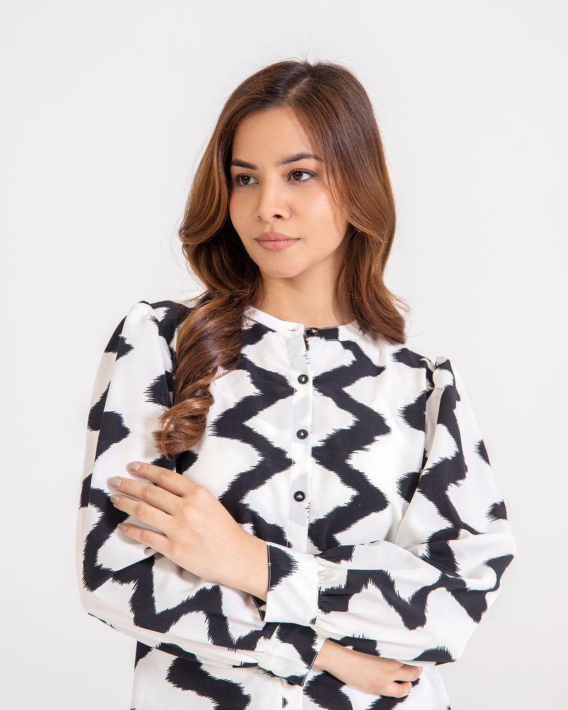 Women Printed Mid-Length Top - Engine - Buy Now
