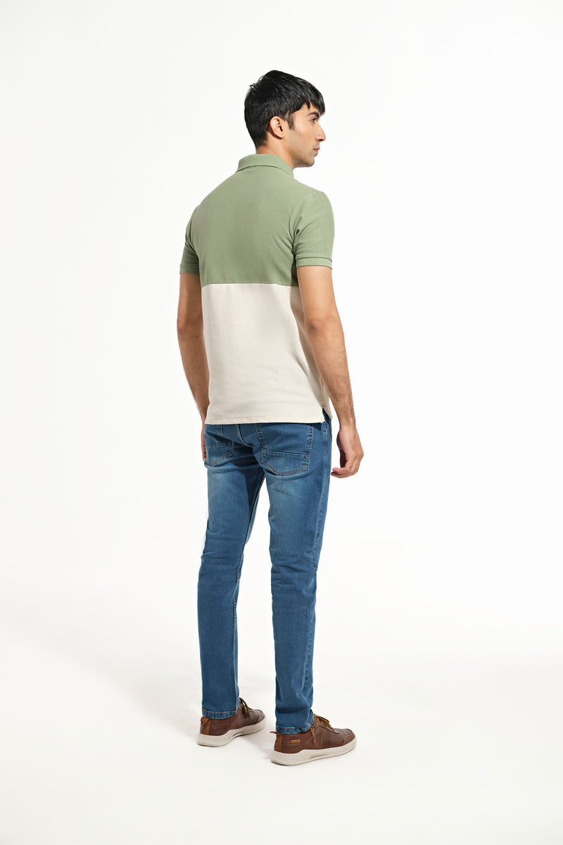Men Panel Polo Tee - Engine - Buy Now