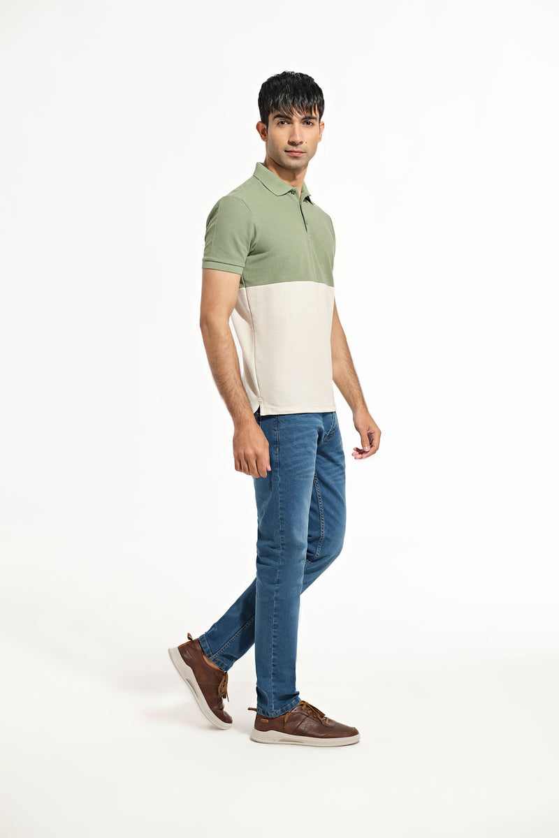 Men Panel Polo Tee - Engine - Buy Now