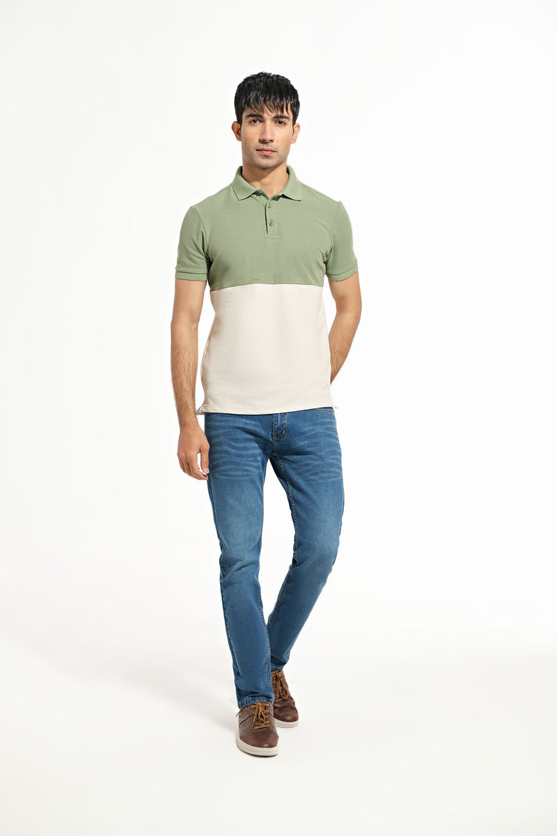 Men Panel Polo Tee - Engine - Buy Now