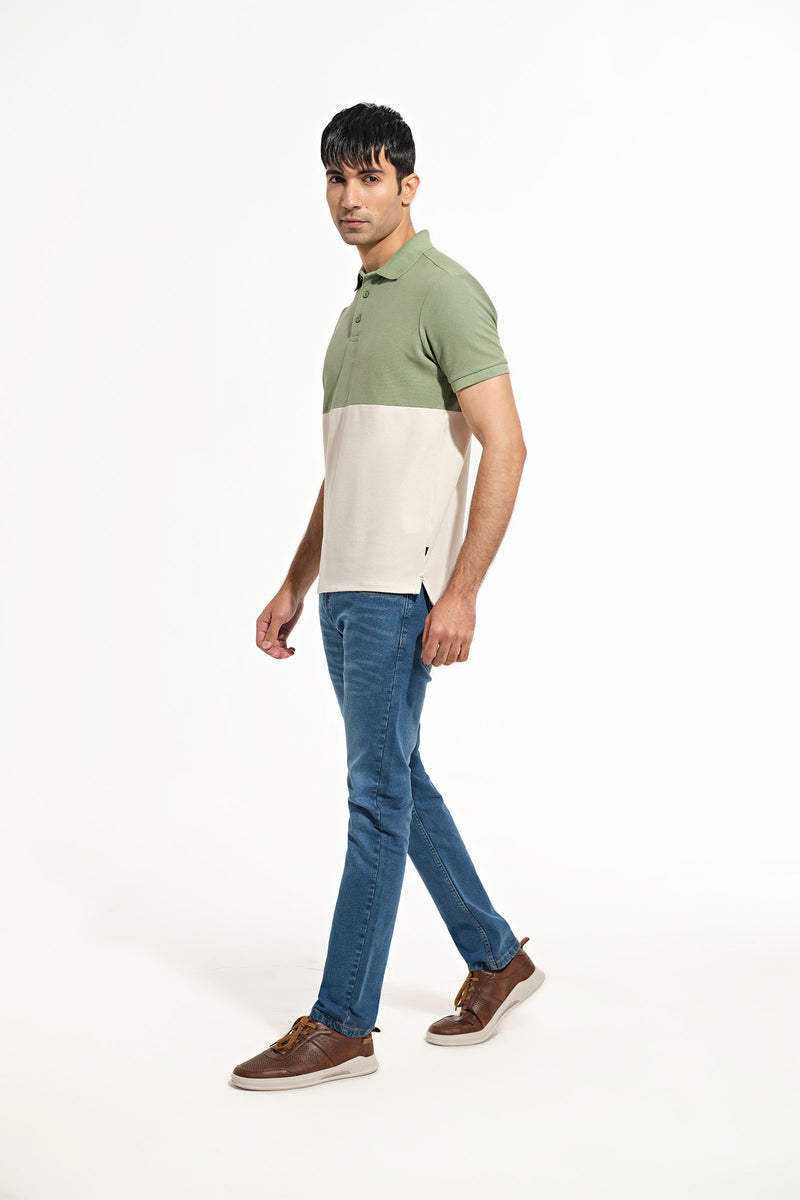 Men Panel Polo Tee - Engine - Buy Now