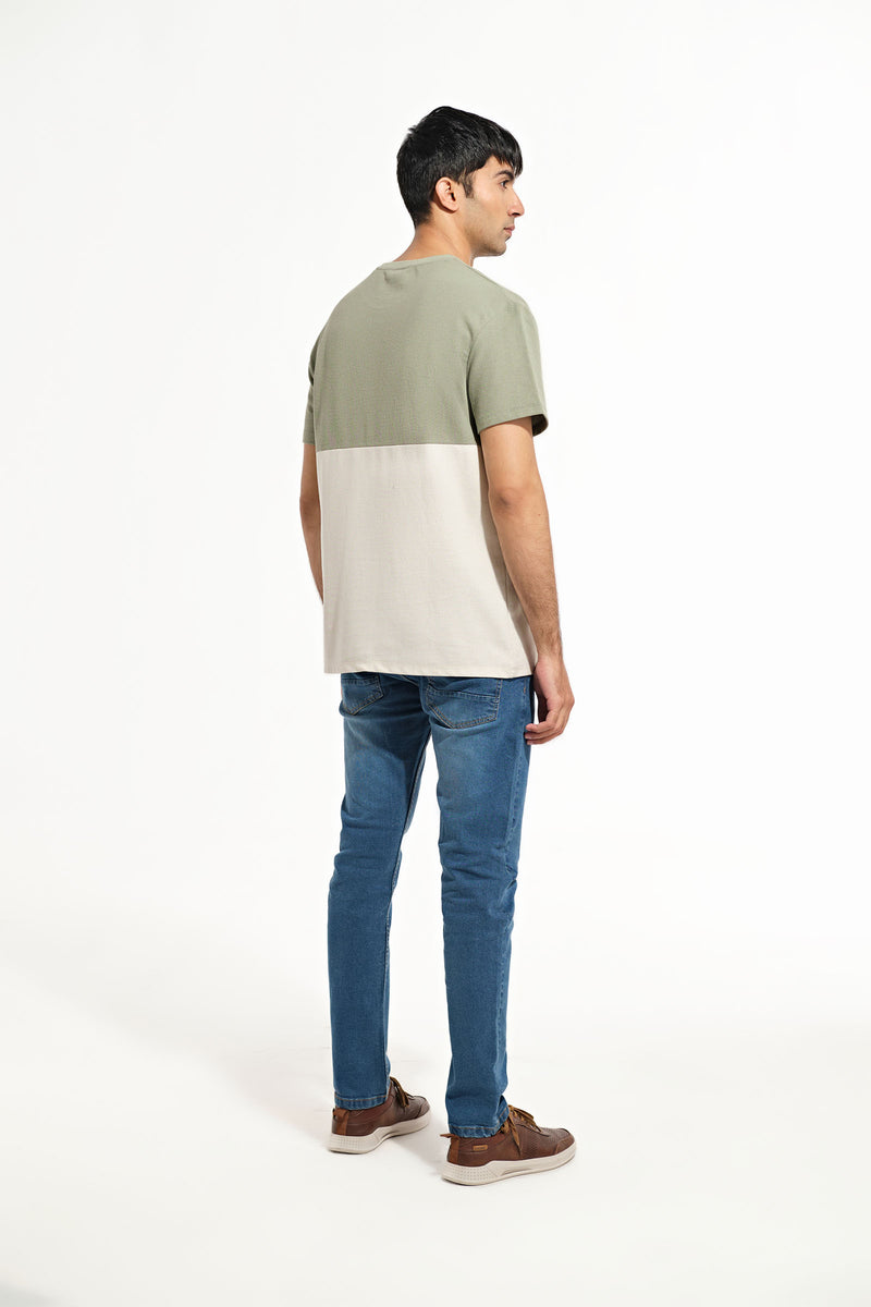 Men Loose Fit Panel Tee - Engine - Buy Now
