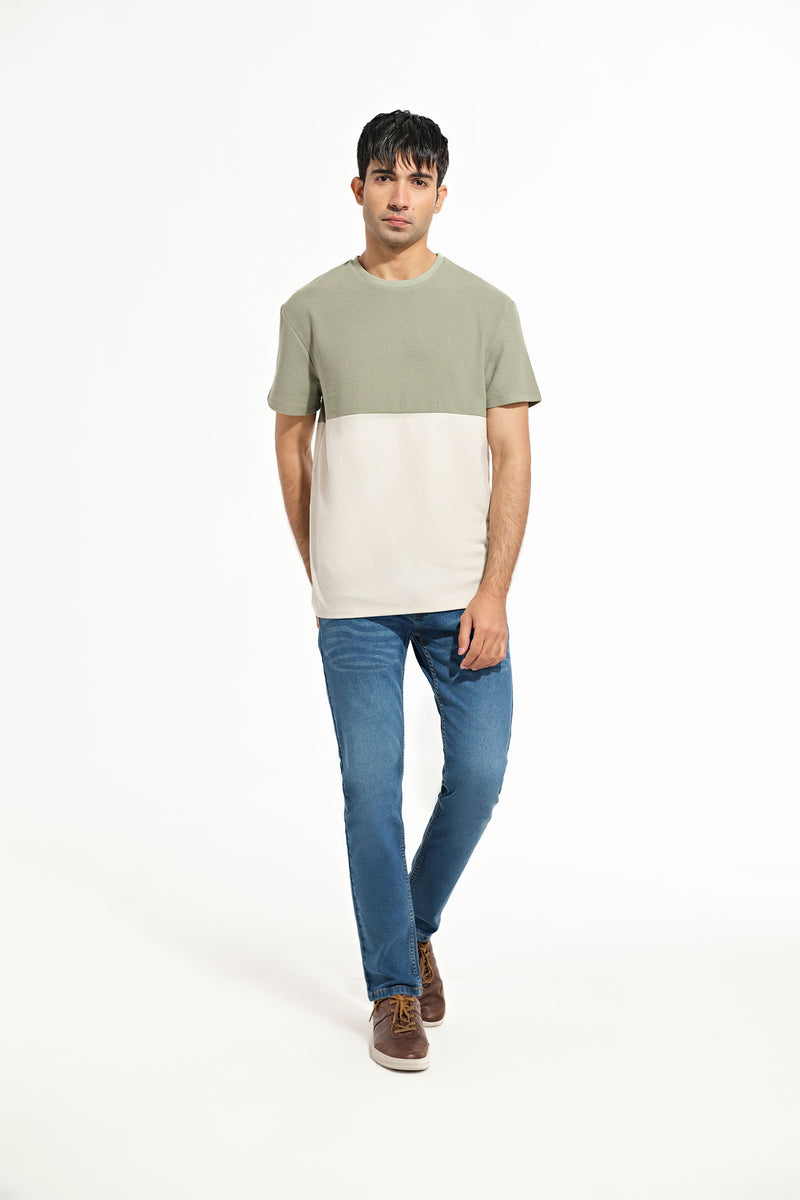 Men Loose Fit Panel Tee - Engine - Buy Now