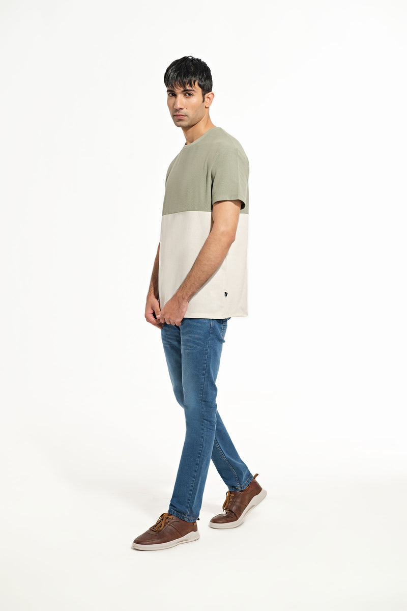 Men Loose Fit Panel Tee - Engine - Buy Now