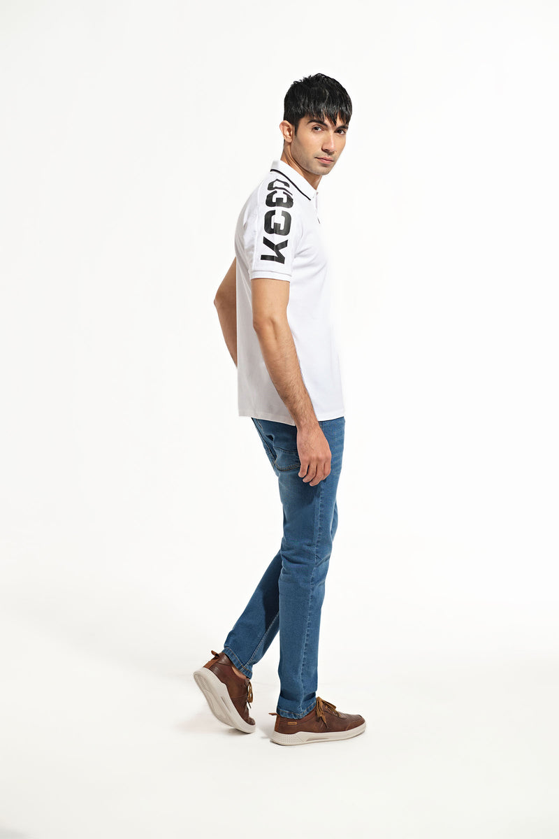 Men Keep Going Polo Tee - Engine - Buy Now