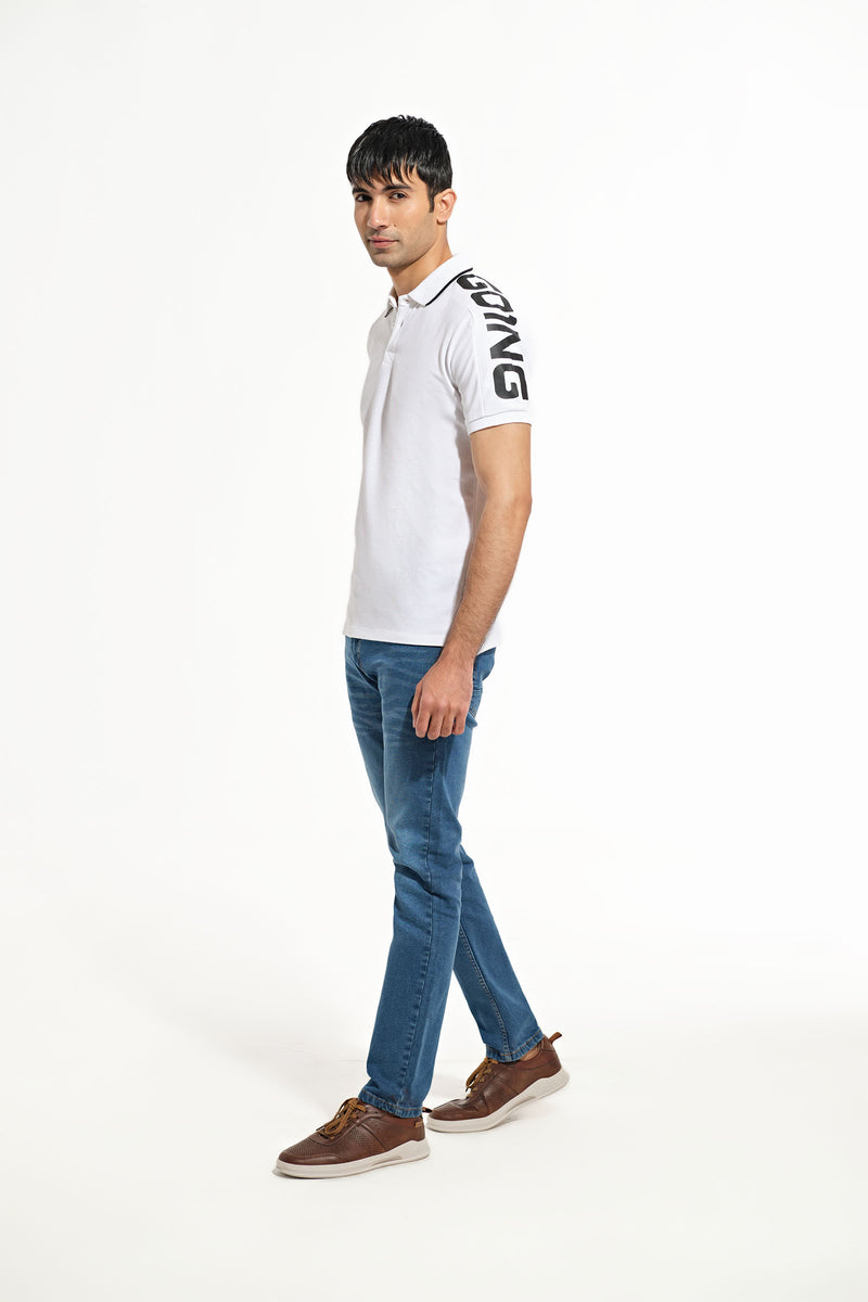 Men Keep Going Polo Tee - Engine - Buy Now