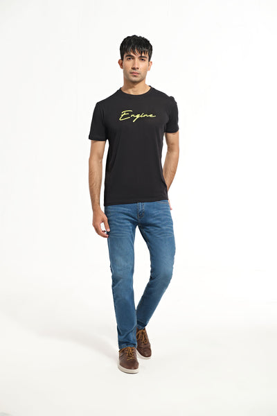 Men Engine Graphic T Shirt