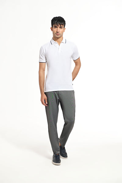 Men Solid Polo Tee