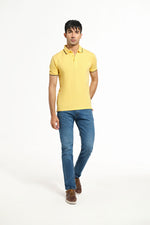 Men Solid Polo Tee - Engine - Buy Now