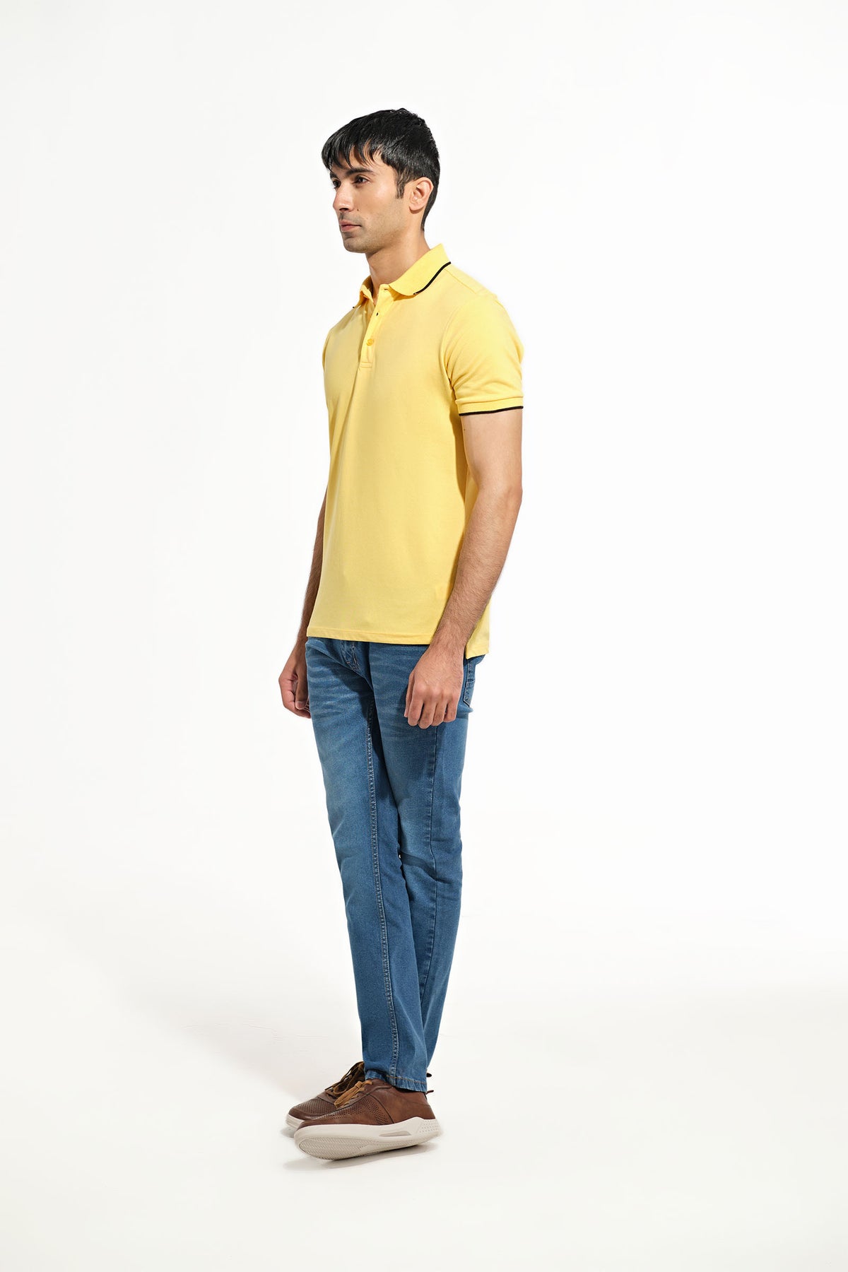 Men Solid Polo Tee - Engine - Buy Now