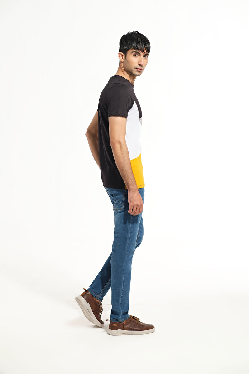 Men Panel T Shirt - Engine - Buy Now