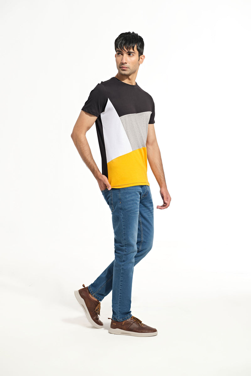 Men Panel T Shirt - Engine - Buy Now