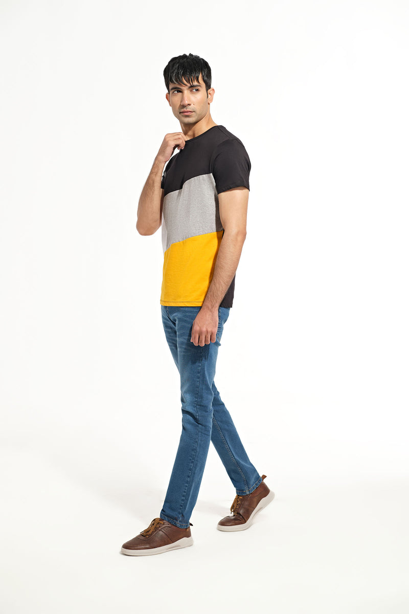 Men Panel T Shirt - Engine - Buy Now