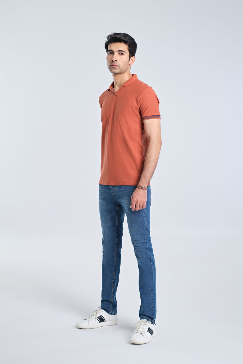 Men Johnny Collar Polo Tee - Engine - Buy Now