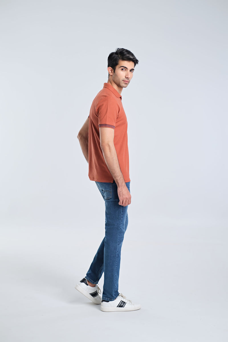 Men Johnny Collar Polo Tee - Engine - Buy Now