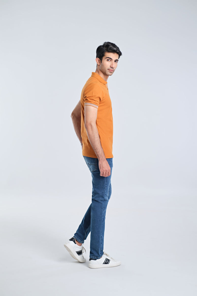 Men Johnny Collar Polo Tee - Engine - Buy Now