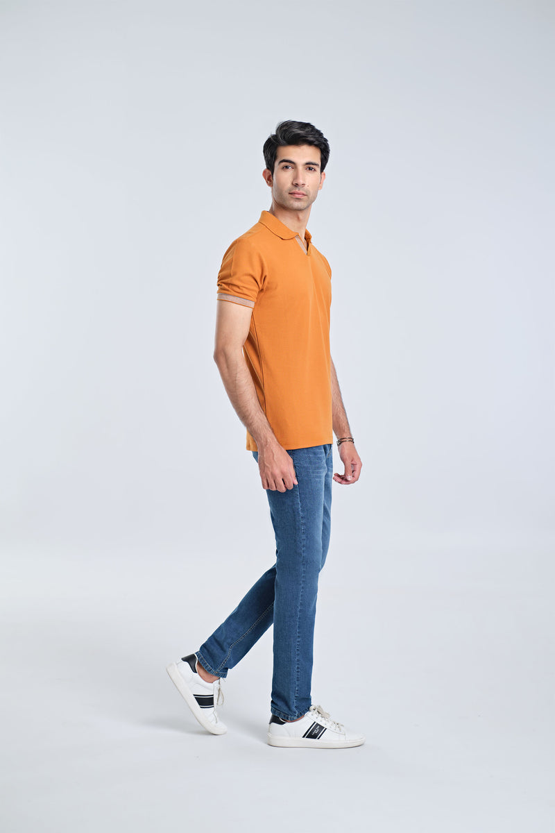 Men Johnny Collar Polo Tee - Engine - Buy Now
