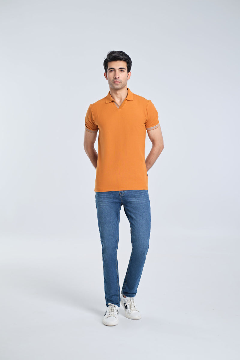 Men Johnny Collar Polo Tee - Engine - Buy Now