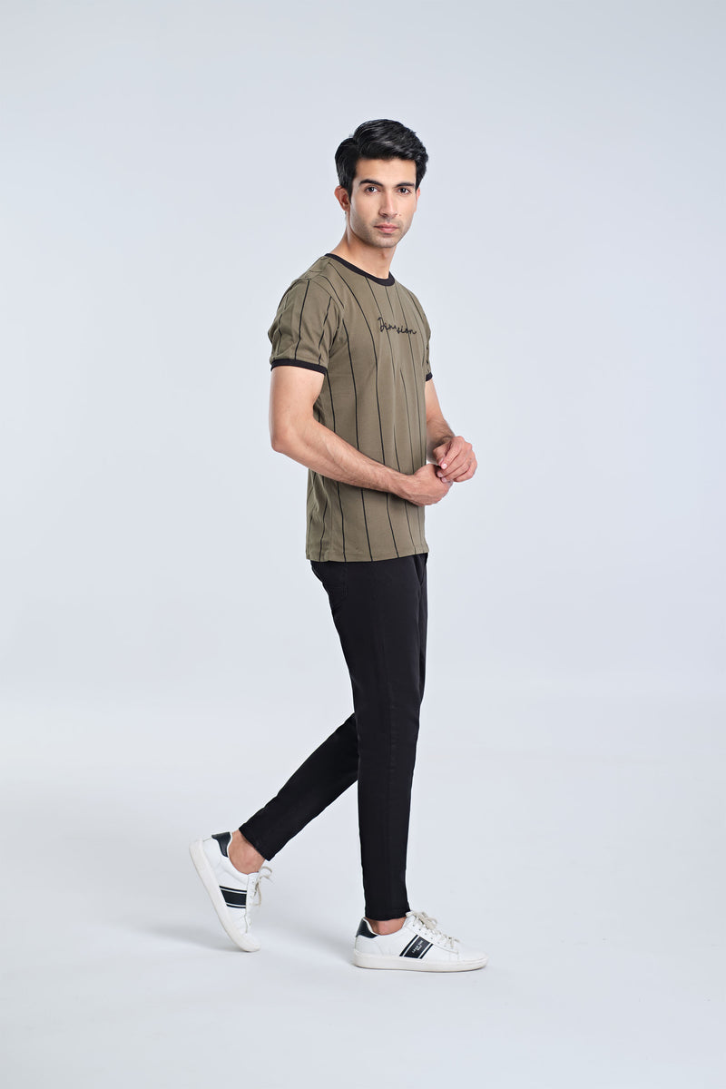 Men Striper T Shirt - Engine - Buy Now