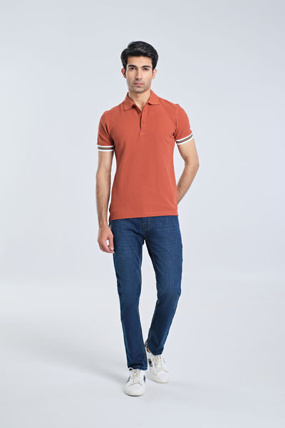 Men S/S Solid Polo Tee