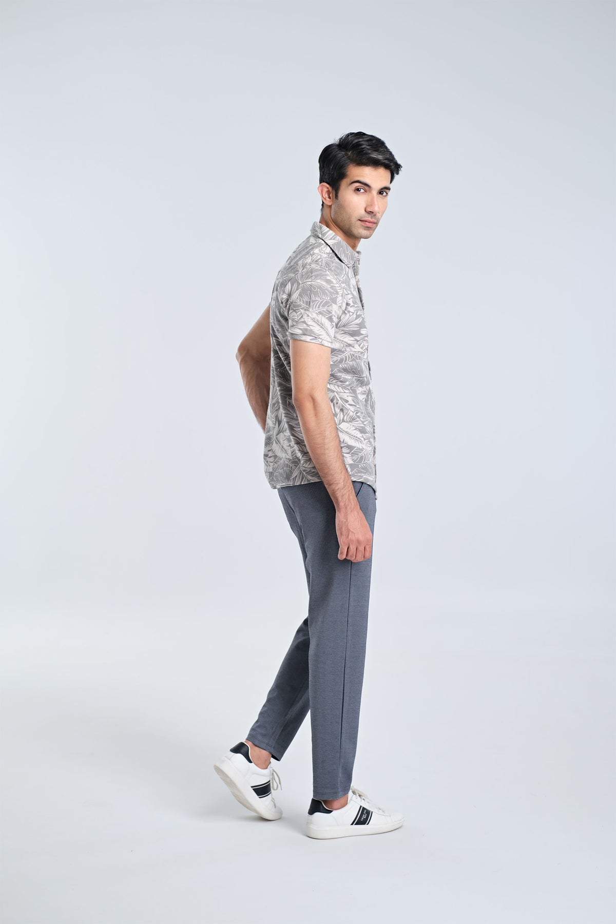 Men S/S Printed Button Down - Engine - Buy Now