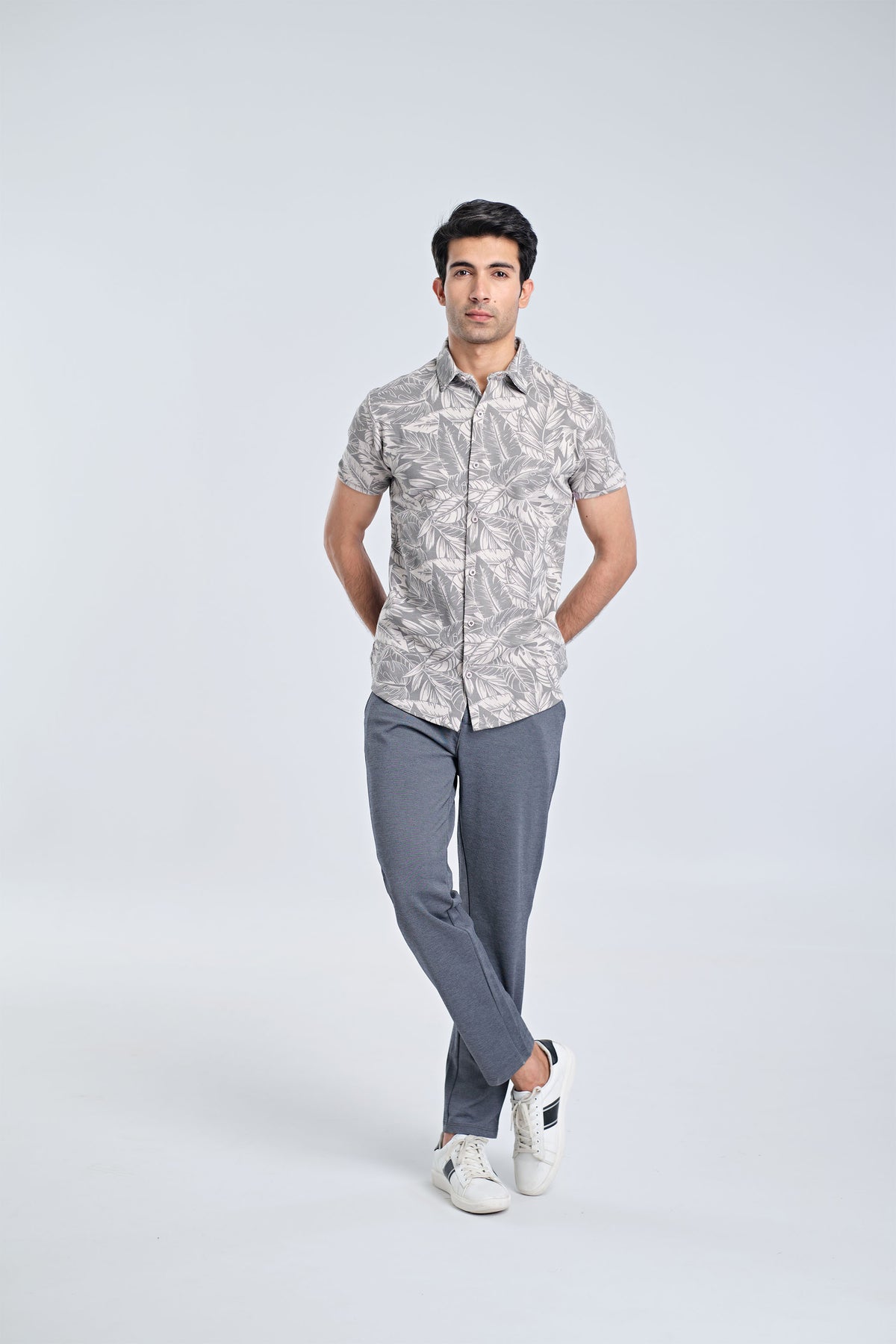 Men S/S Printed Button Down - Engine - Buy Now