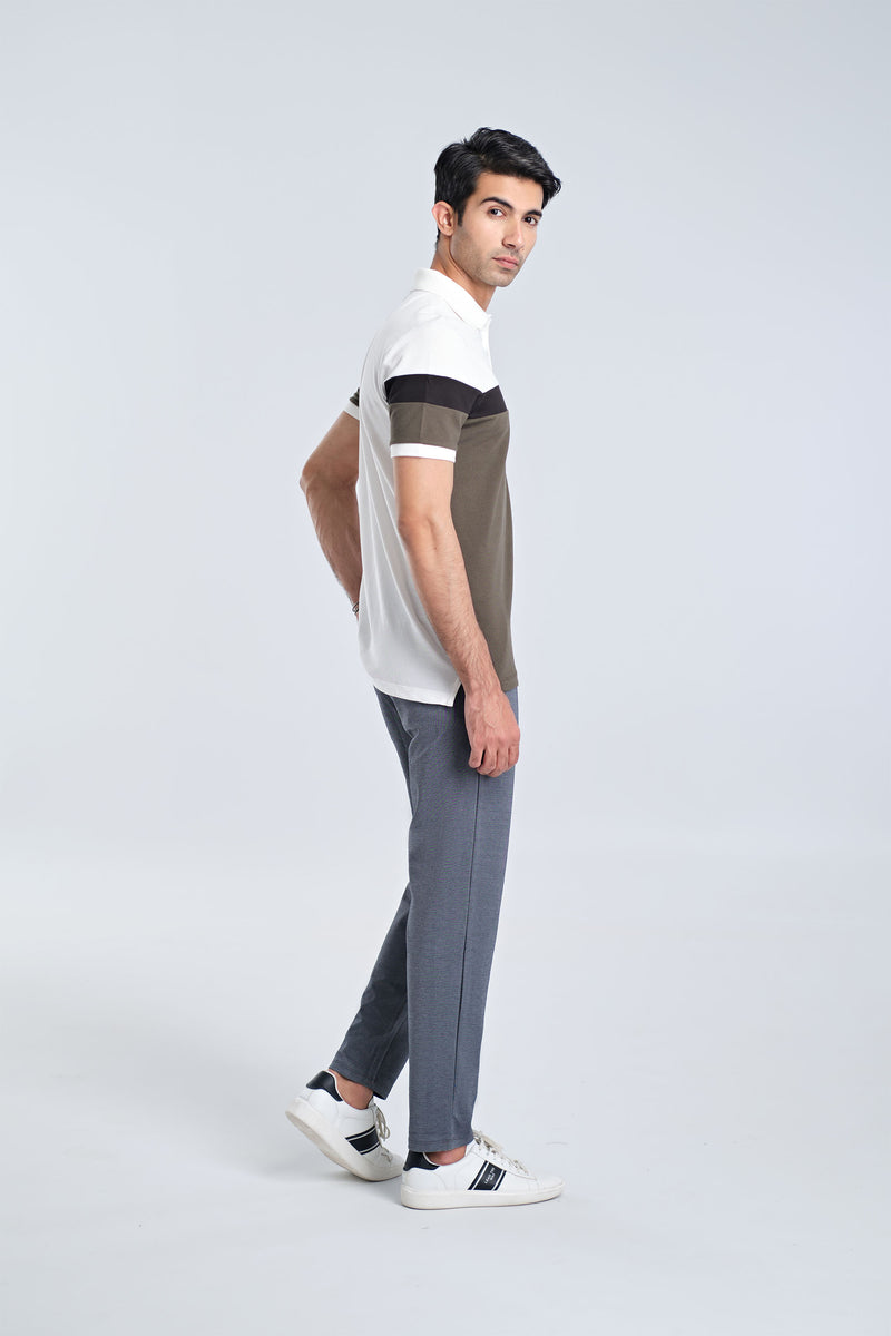 Men S/S Panel Polo Tee - Engine - Buy Now