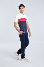 Men S/S Panel Polo Tee - Engine - Buy Now