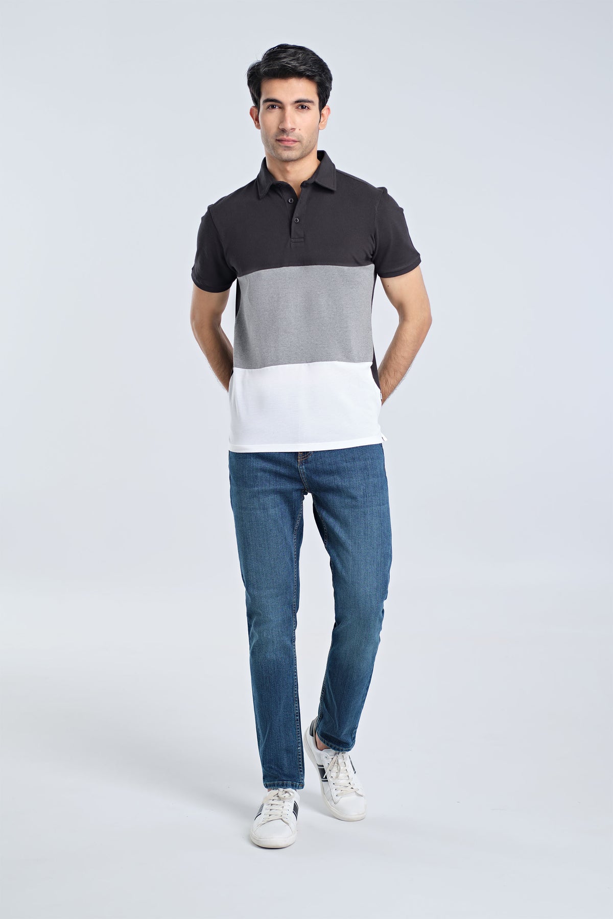 Men S/S Panel Polo Tee - Engine - Buy Now
