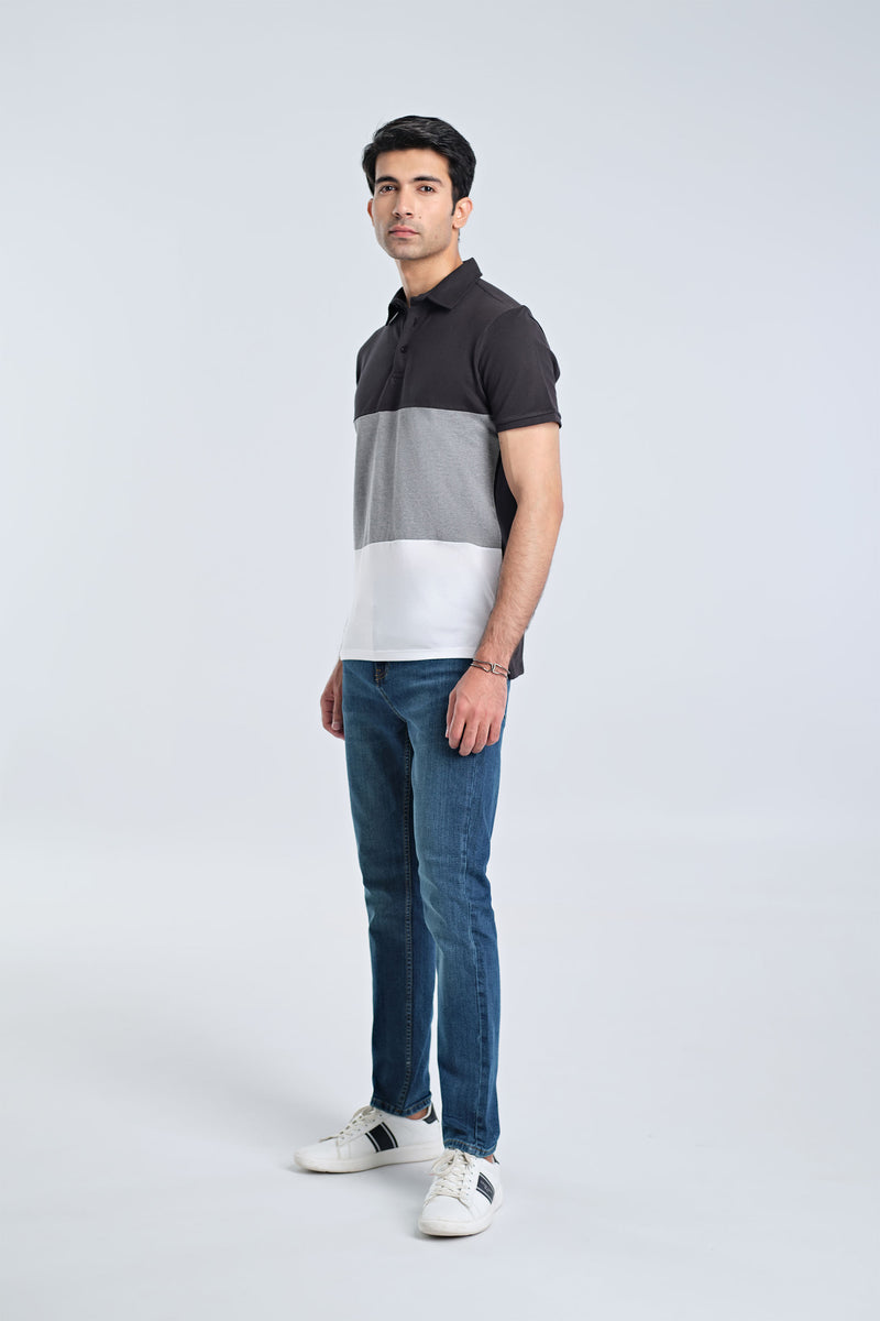 Men S/S Panel Polo Tee - Engine - Buy Now
