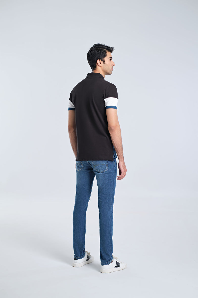 Men S/S Panel Polo Tee - Engine - Buy Now