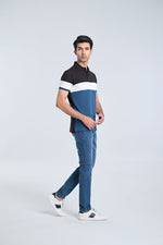 Men S/S Panel Polo Tee - Engine - Buy Now