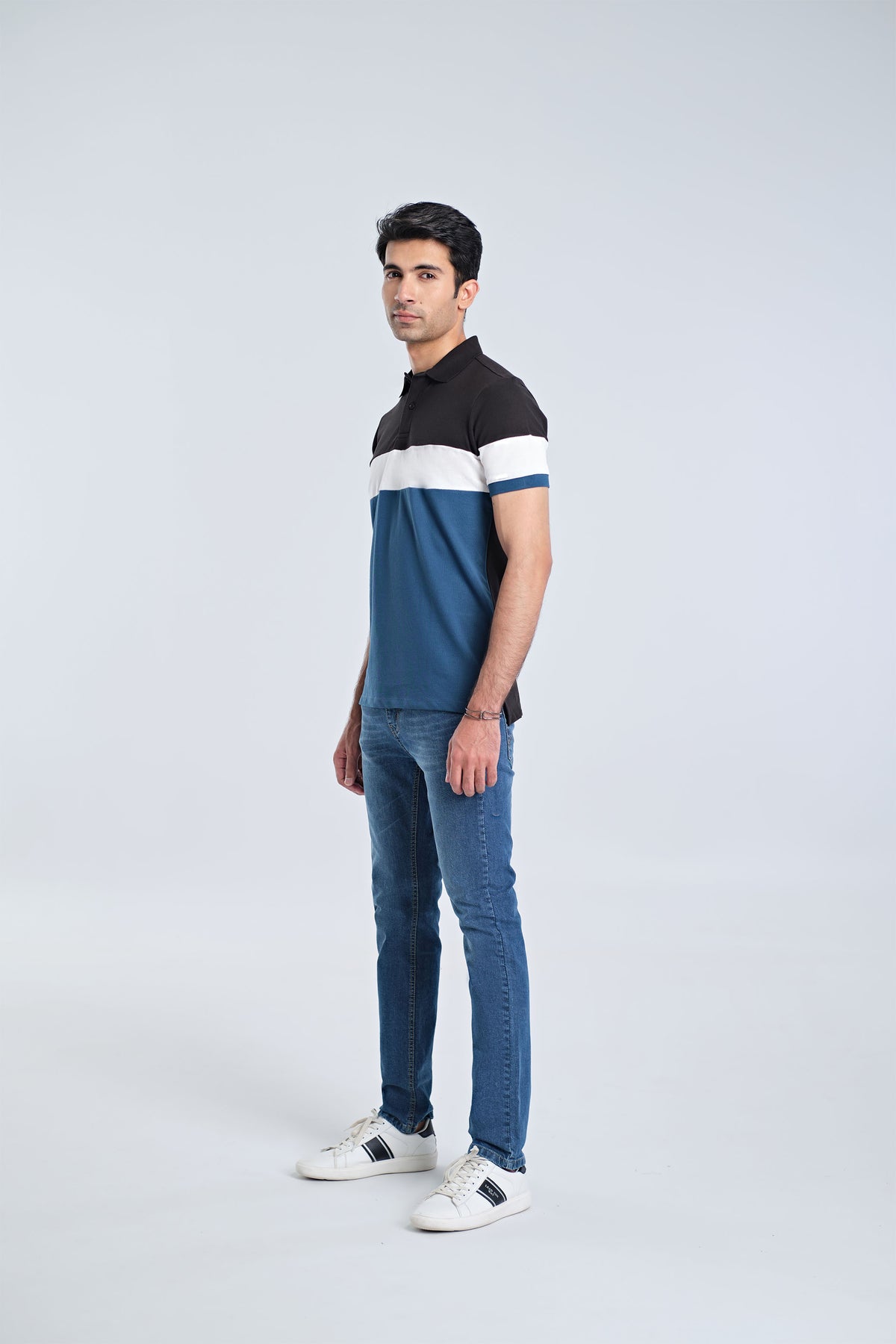 Men S/S Panel Polo Tee - Engine - Buy Now
