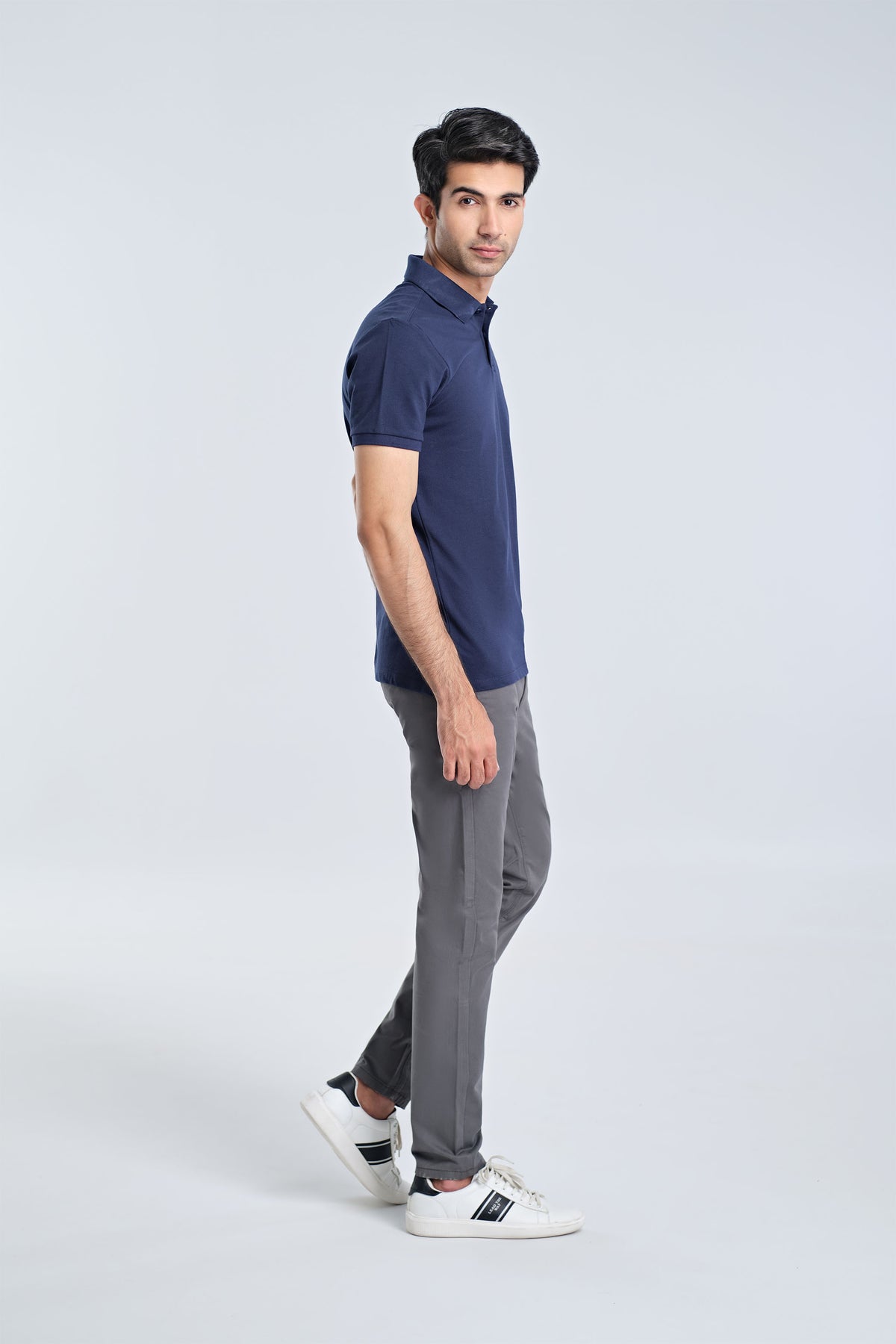 Men Solid Polo Tee - Engine - Buy Now
