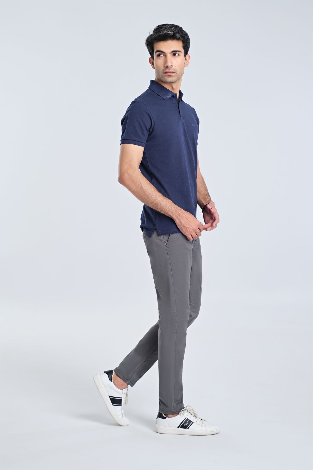 Men Solid Polo Tee - Engine - Buy Now
