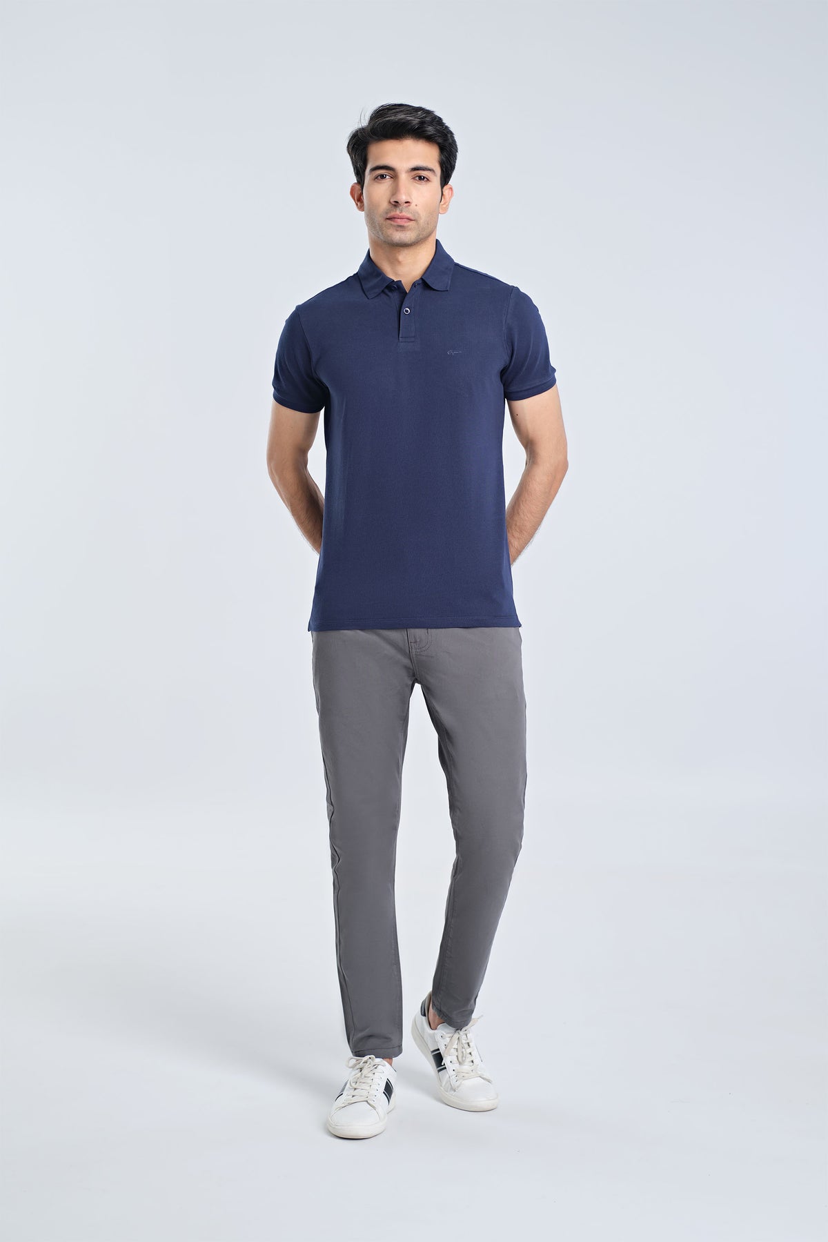 Men Solid Polo Tee - Engine - Buy Now