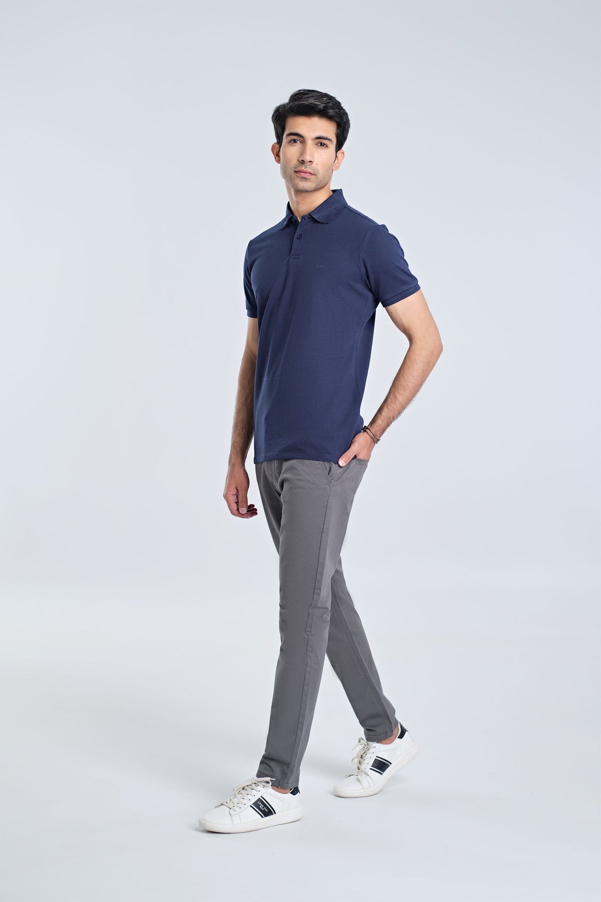 Men Solid Polo Tee - Engine - Buy Now
