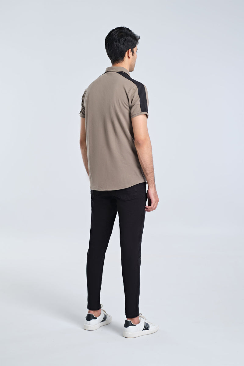 Men S/S Panel Tee Button Down - Engine - Buy Now