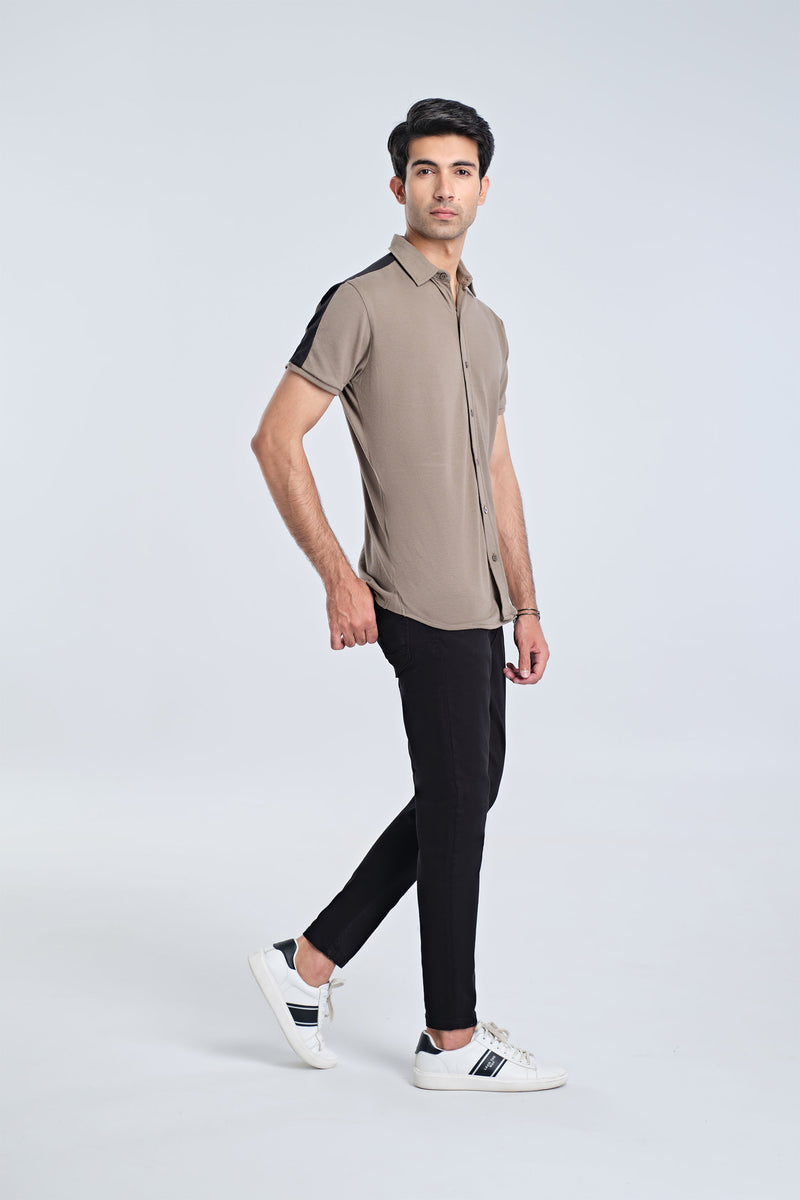 Men S/S Panel Tee Button Down - Engine - Buy Now