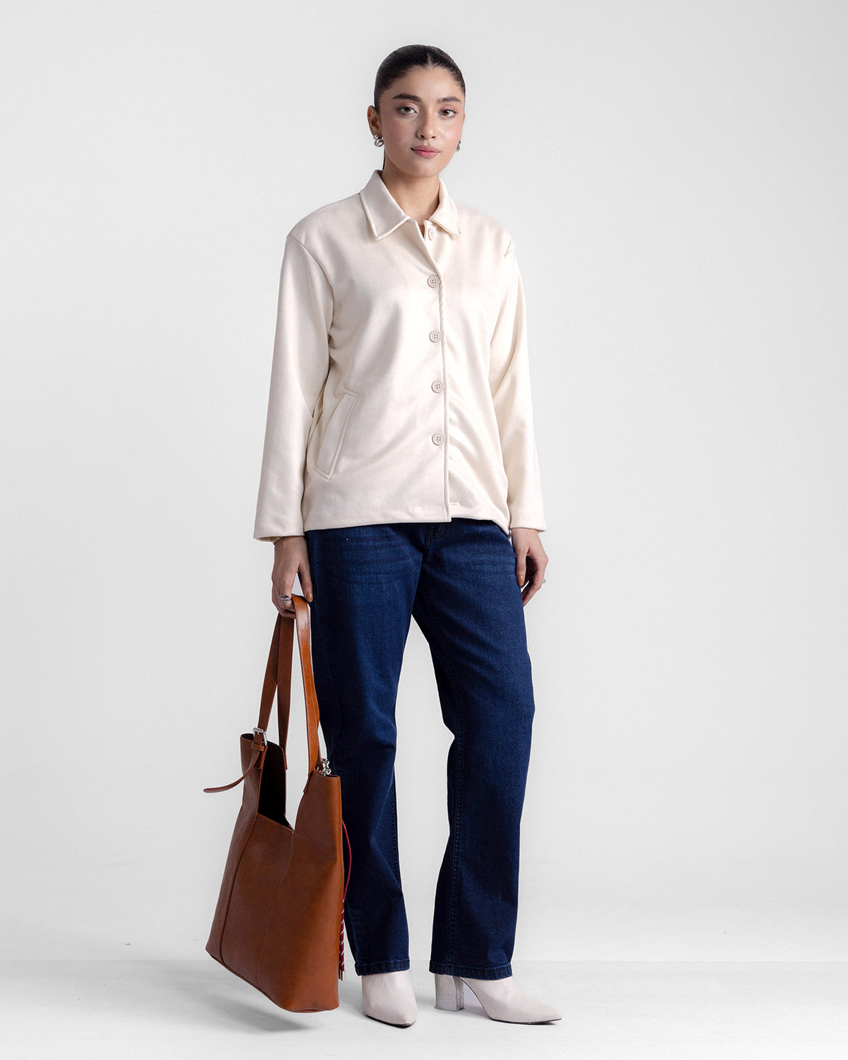 Women Button Down Upper