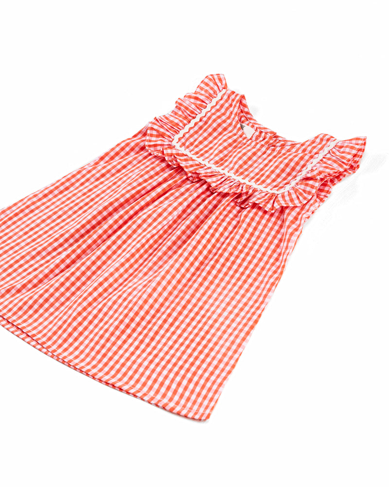 Girls Checkered Frill Top - Engine - Buy Now