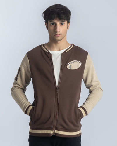 Men Mock Neck Zipper Upper