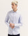 Men White Color Poplin Long Sleeve Striper Causal Shirt For MEN - ENGINE