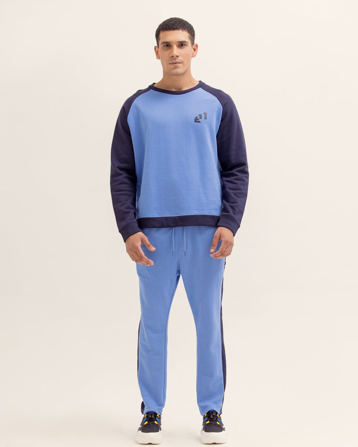Men Color Block Co-Ord Set - Engine - Buy Now