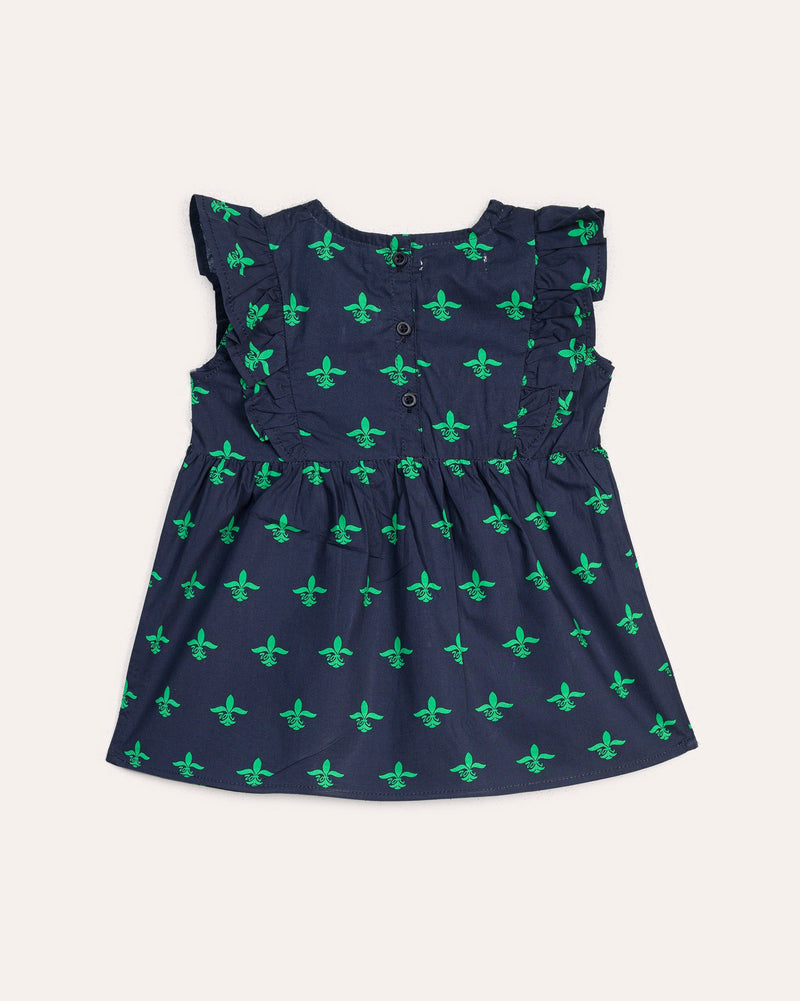 Girls Pleated Dress with Ruffles - Engine - Buy Now
